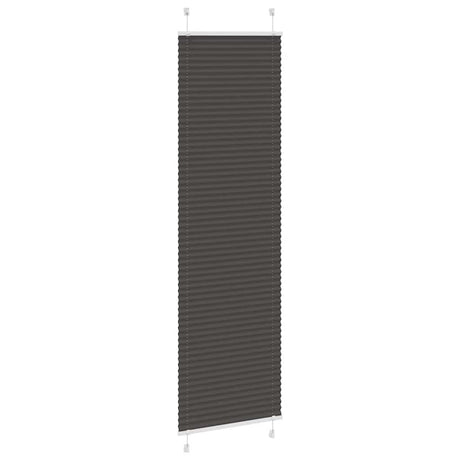 Vidaxl plissé rolgordijn 60x200 cm stofbreedte 59,4 cm polyester zwart