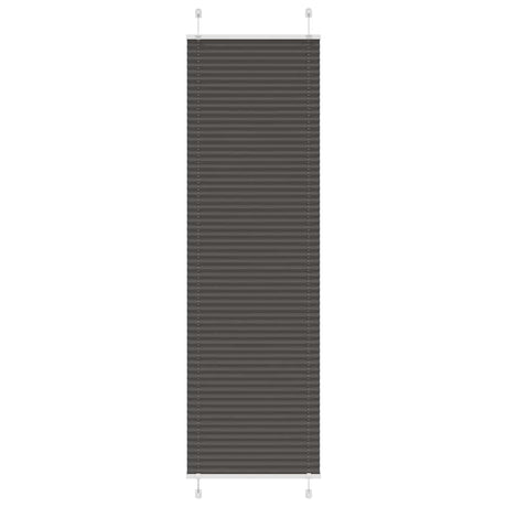 Vidaxl plissé rolgordijn 65x200 cm stofbreedte 64,4 cm polyester zwart