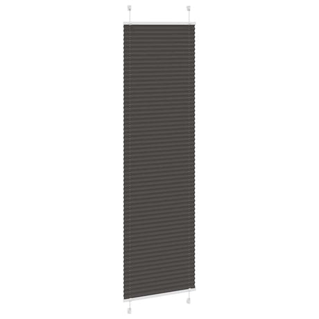 Vidaxl plissé rolgordijn 65x200 cm stofbreedte 64,4 cm polyester zwart