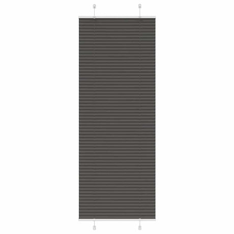 Vidaxl plissé rolgordijn 70x200 cm stofbreedte 69,4 cm polyester zwart