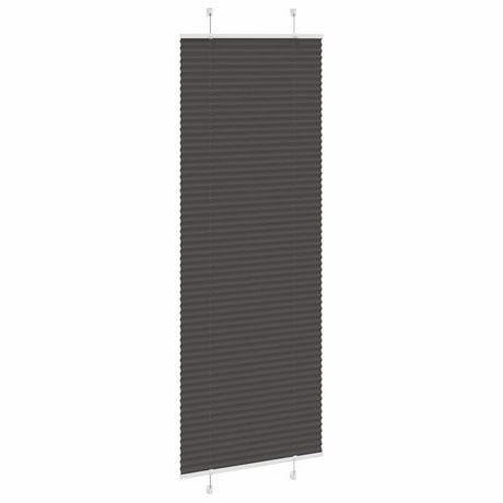 Vidaxl plissé rolgordijn 80x200 cm stofbreedte 79,4 cm polyester zwart