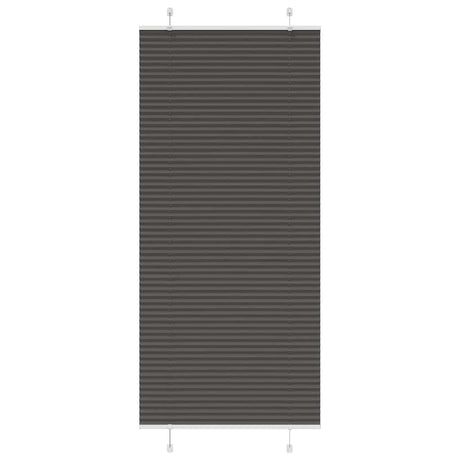 Vidaxl plissé rolgordijn 95x200 cm stofbreedte 94,4 cm polyester zwart