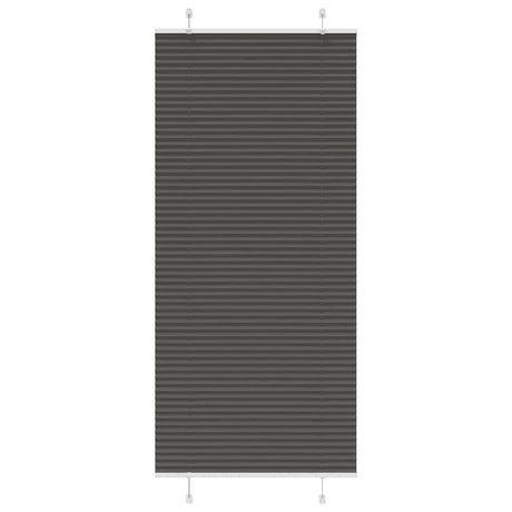 Vidaxl plissé rolgordijn 100x200 cm stofbreedte 99,4cm polyester zwart
