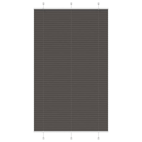 Vidaxl plissé rolgordijn 120x200cm stofbreedte 119,4cm polyester zwart