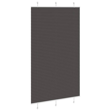 Vidaxl plissé rolgordijn 120x200cm stofbreedte 119,4cm polyester zwart