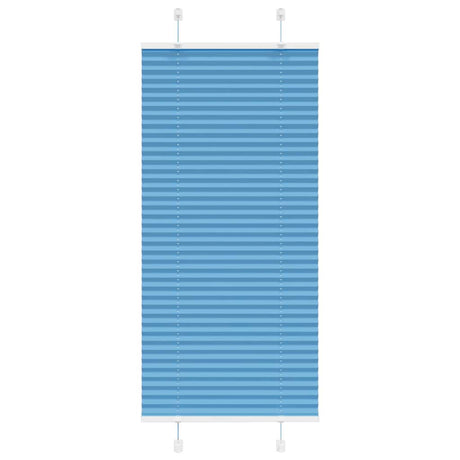 Vidaxl plissé rolgordijn 65x100 cm stofbreedte 64,4 cm polyester blauw