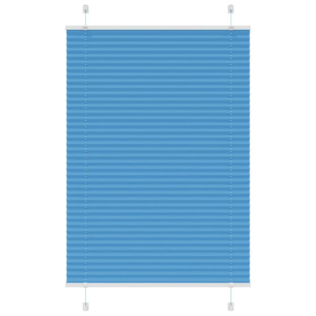 Vidaxl plissé rolgordijn 95x100 cm stofbreedte 94,4 cm polyester blauw