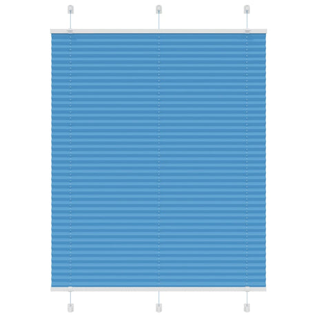 Vidaxl plissé rolgordijn 105x100cm stofbreedte 104,4cm polyester blauw