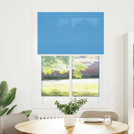 Vidaxl plissé rolgordijn 95x150 cm stofbreedte 94,4 cm polyester blauw