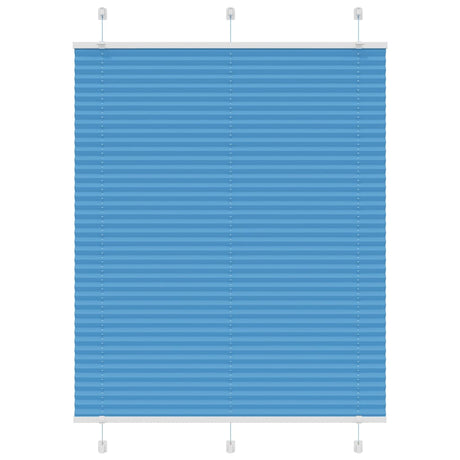 Vidaxl plissé rolgordijn 105x150cm stofbreedte 104,4cm polyester blauw