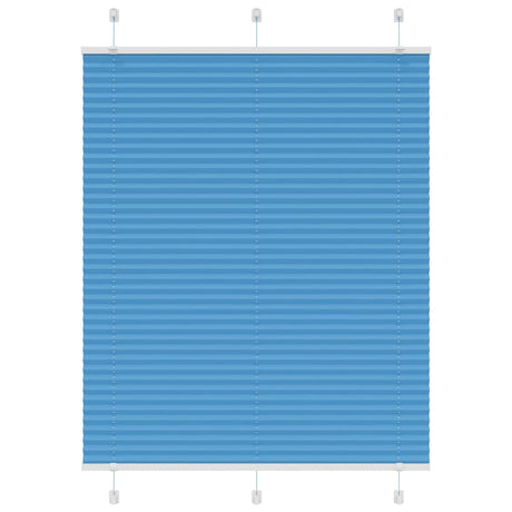 Vidaxl plissé rolgordijn 110x150cm stofbreedte 109,4cm polyester blauw