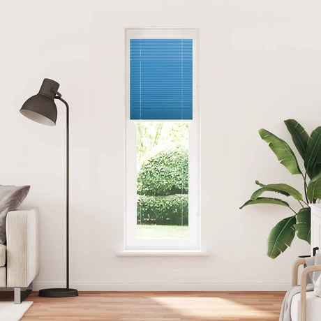 Vidaxl plissé rolgordijn 55x200 cm stofbreedte 54,4 cm polyester blauw