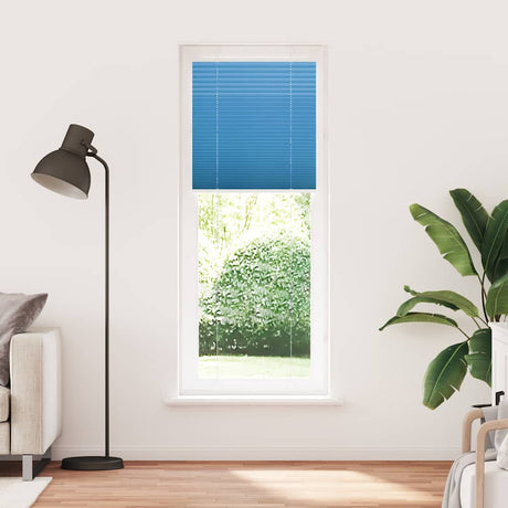 Vidaxl plissé rolgordijn 80x200 cm stofbreedte 79,4 cm polyester blauw