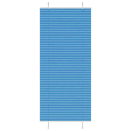 Vidaxl plissé rolgordijn 85x200 cm stofbreedte 84,4 cm polyester blauw