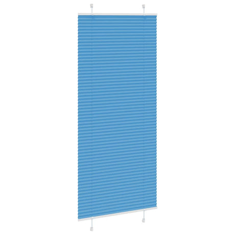 Vidaxl plissé rolgordijn 85x200 cm stofbreedte 84,4 cm polyester blauw