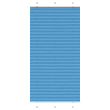 Vidaxl plissé rolgordijn 110x200cm stofbreedte 109,4cm polyester blauw