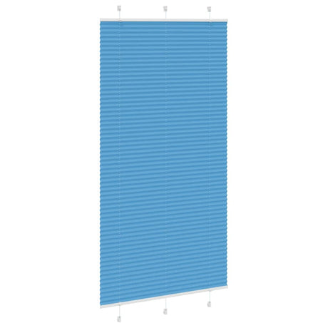 Vidaxl plissé rolgordijn 110x200cm stofbreedte 109,4cm polyester blauw