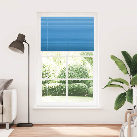 Vidaxl plissé rolgordijn 115x200cm stofbreedte 114,4cm polyester blauw