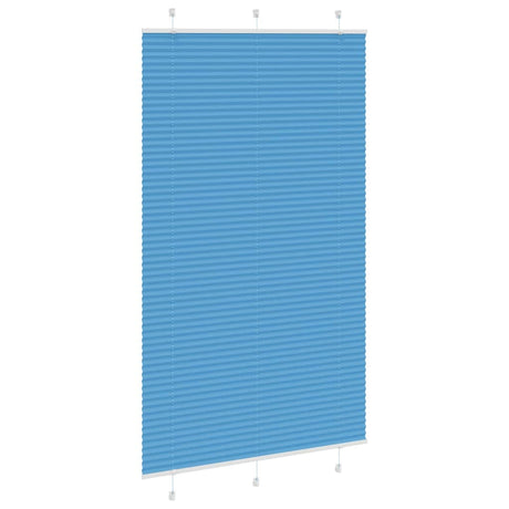 Vidaxl plissé rolgordijn 115x200cm stofbreedte 114,4cm polyester blauw