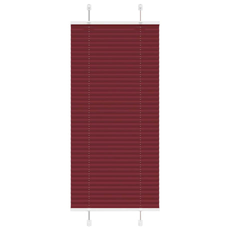 Vidaxl plissé rolgordijn 55x100 cm stofbreedte 54,4 cm bordeauxrood