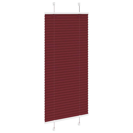 Vidaxl plissé rolgordijn 60x100 cm stofbreedte 59,4 cm bordeauxrood