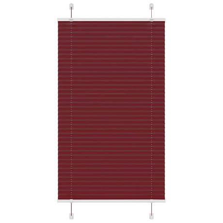 Vidaxl plissé rolgordijn 70x100 cm stofbreedte 69,4 cm bordeauxrood