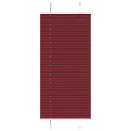 Vidaxl plissé rolgordijn 65x150 cm stofbreedte 64,4 cm bordeauxrood