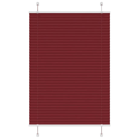 Vidaxl plissé rolgordijn 85x150 cm stofbreedte 84,4 cm bordeauxrood