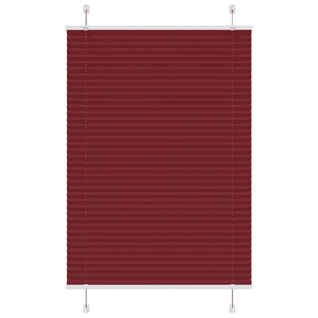 Vidaxl plissé rolgordijn 90x150 cm stofbreedte 89,4 cm bordeauxrood