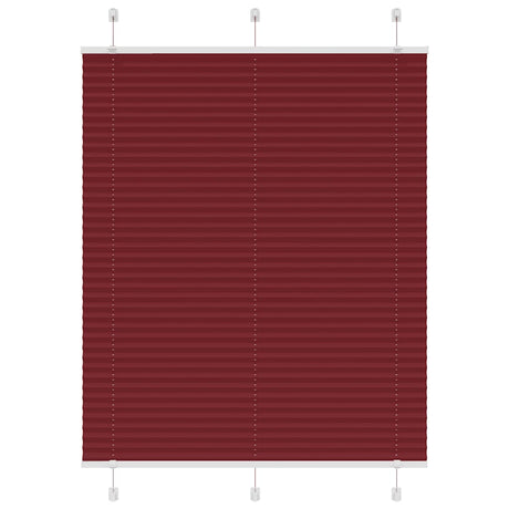 Vidaxl plissé rolgordijn 110x150cm stofbreedte 109,4cm bordeauxrood