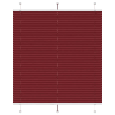 Vidaxl plissé rolgordijn 115x150cm stofbreedte 114,4cm bordeauxrood