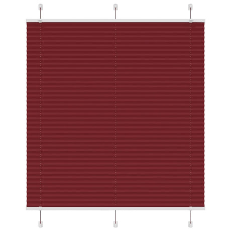 Vidaxl plissé rolgordijn 120x150cm stofbreedte 119,4cm bordeauxrood