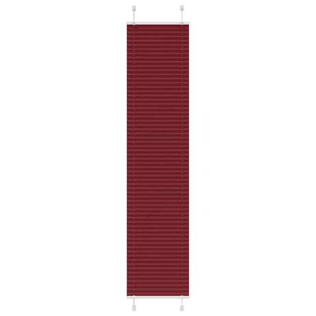 Vidaxl plissé rolgordijn 50x200 cm stofbreedte 49,4 cm bordeauxrood