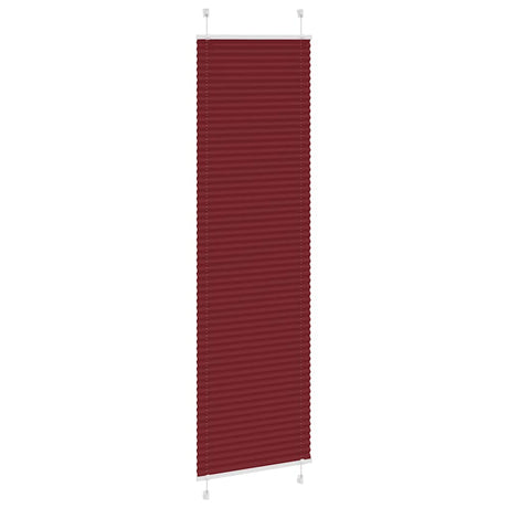 Vidaxl plissé rolgordijn 55x200 cm stofbreedte 54,4 cm bordeauxrood