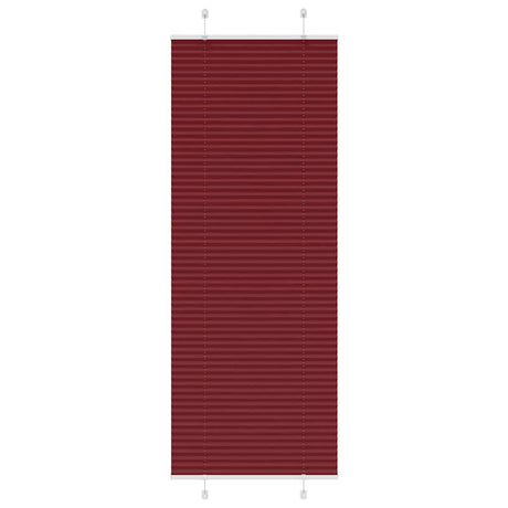 Vidaxl plissé rolgordijn 75x200 cm stofbreedte 74,4 cm bordeauxrood