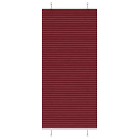 Vidaxl plissé rolgordijn 95x200 cm stofbreedte 94,4 cm bordeauxrood
