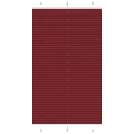 Vidaxl plissé rolgordijn 115x200cm stofbreedte 114,4cm bordeauxrood