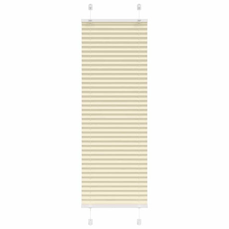 Vidaxl plissé rolgordijn 40x100 cm stofbreedte 39,4 cm polyester crème