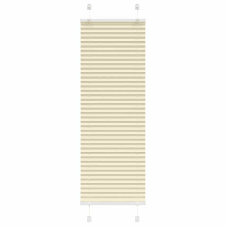 Vidaxl plissé rolgordijn 45x100 cm stofbreedte 44,4 cm polyester crème