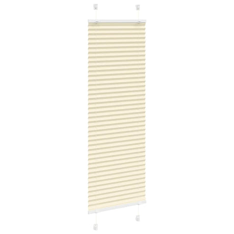 Vidaxl plissé rolgordijn 45x100 cm stofbreedte 44,4 cm polyester crème