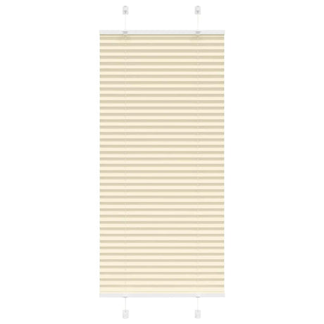 Vidaxl plissé rolgordijn 55x100 cm stofbreedte 54,4 cm polyester crème