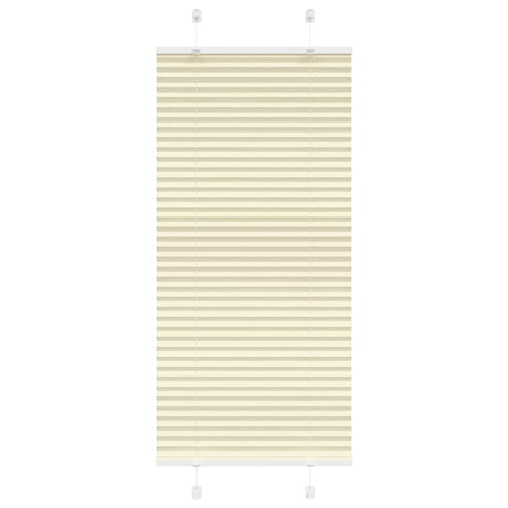 Vidaxl plissé rolgordijn 60x100 cm stofbreedte 59,4 cm polyester crème