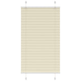 Vidaxl plissé rolgordijn 70x100 cm stofbreedte 69,4 cm polyester crème