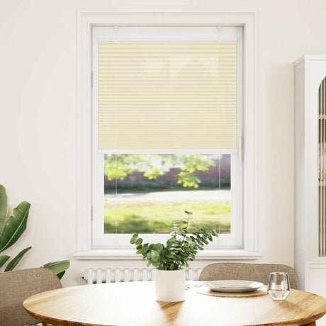 Vidaxl plissé rolgordijn 70x100 cm stofbreedte 69,4 cm polyester crème