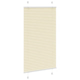Vidaxl plissé rolgordijn 70x100 cm stofbreedte 69,4 cm polyester crème