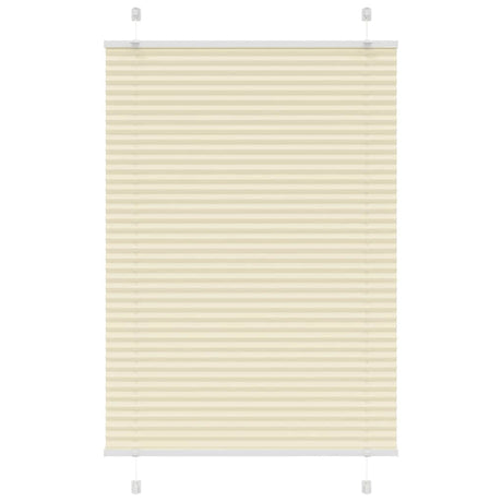 Vidaxl plissé rolgordijn 90x100 cm stofbreedte 89,4 cm polyester crème
