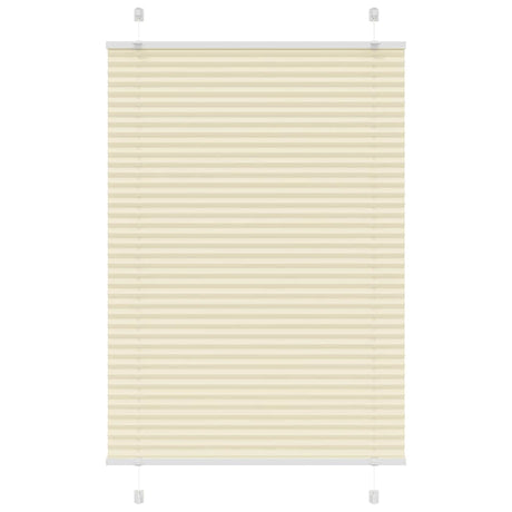 Vidaxl plissé rolgordijn 95x100 cm stofbreedte 94,4 cm polyester crème