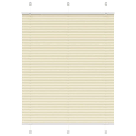 Vidaxl plissé rolgordijn 110x100cm stofbreedte 109,4cm polyester crème