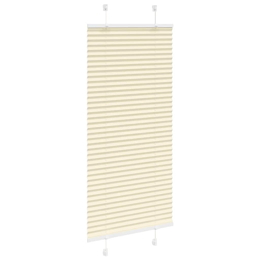 Vidaxl plissé rolgordijn 55x150 cm stofbreedte 54,4 cm polyester crème