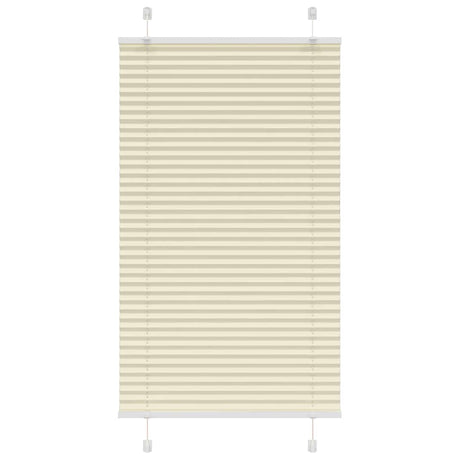Vidaxl plissé rolgordijn 70x150 cm stofbreedte 69,4 cm polyester crème